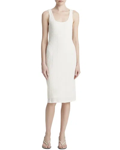 Vince Square Neck Tank Dress In White