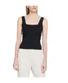 Vince Ribbed-knit Sleeveless Tank Top In Nude