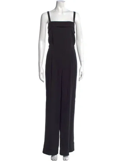 Pre-owned Vince Square Neckline Jumpsuit In Black
