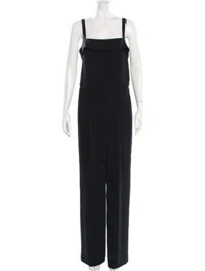 Pre-owned Vince Square Neckline Jumpsuit In Black