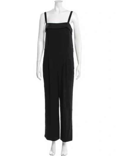Pre-owned Vince Square Neckline Jumpsuit In Black
