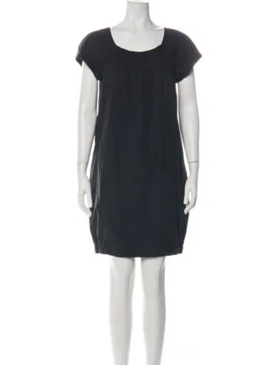Pre-owned Vince Square Neckline Mini Dress In Green