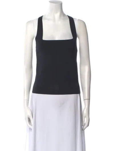 Pre-owned Vince Square Neckline Sweater W/ Tags In Gray