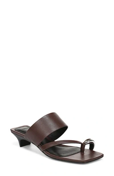 Vince Stacy Toe Loop Sandal In Brown