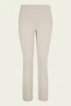 Vince Stitch Front Seam Ponte Legging In Gesso