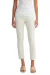 Vince Stitch Front Seam Ponte Leggings In Gesso In Neutral