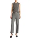 Vince Wool Blend Easy Crop Pants In Gray