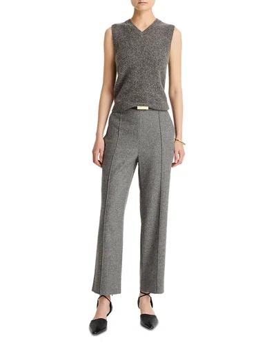 Vince Straight Cropped Pants In Gray