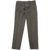 Vince Straight Cut Trousers In Brown Wool In Black