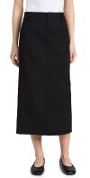 VINCE STRAIGHT FIT TROUSER SKIRT BLACK