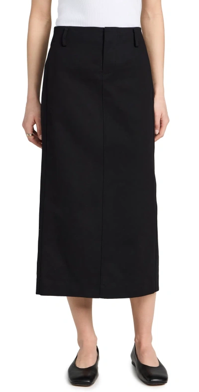 VINCE STRAIGHT FIT TROUSER SKIRT BLACK