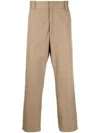 Vince Straight-leg Chino Trousers In Brown
