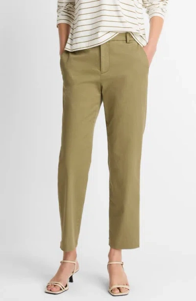 Vince Straight Leg Chinos In Green