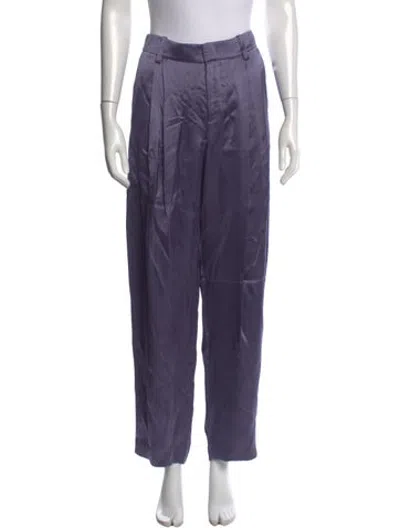 Pre-owned Vince Straight Leg Pants In Purple