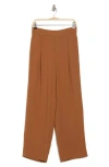 Vince Straight Leg Pull-on Pants In Brown