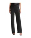 Vince Fluid High Waist Straight Leg Pants In Black