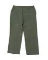 Vince Straight Leg Trousers In Olive Green Cotton In Green