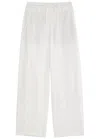 Vince Straight-leg Woven Trousers In Off White