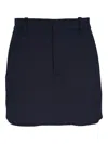 Vince Tailored Italian Cotton Skort In Coastal Blue