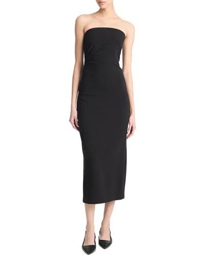 VINCE STRAPLESS DRAPED DRESS