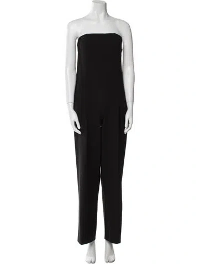 Pre-owned Vince Strapless Jumpsuit In Black