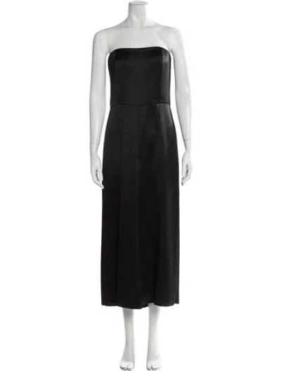 Pre-owned Vince Strapless Jumpsuit In Black