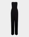 Shop Vince Strapless Jumpsuit In Black