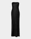 Vince Strapless Maxi Dress In Black