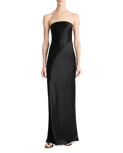 Vince Strapless Maxi Dress In Black