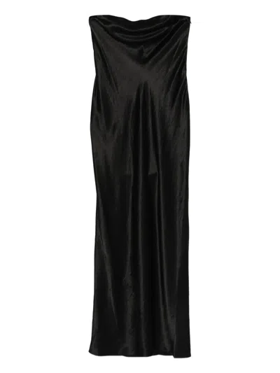 Vince Strapless Maxi Dress In Black