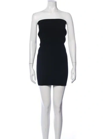 Pre-owned Vince Strapless Mini Dress In Black