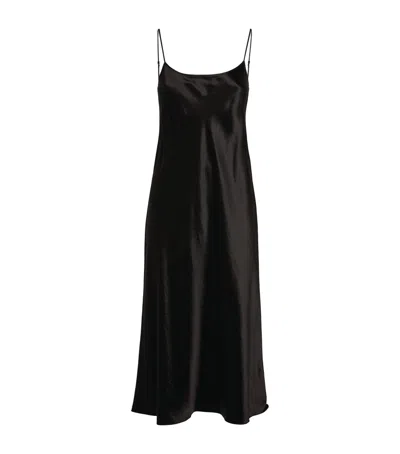 VINCE STRAPPY SLIP MIDI DRESS