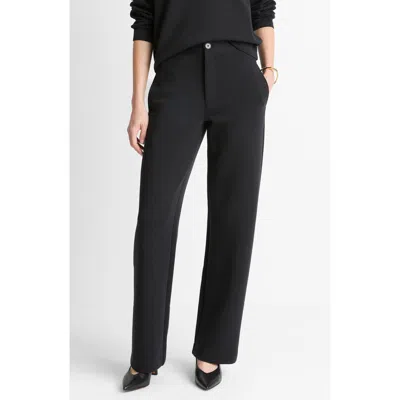 Vince Stretch Cotton Blend Pants In Black