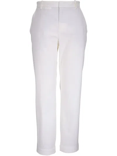 Vince Stretch-cotton Pants In White