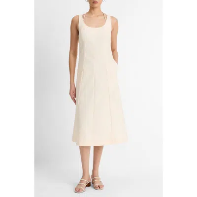 Vince Stretch Cotton Tank Dress In Rose Nectar