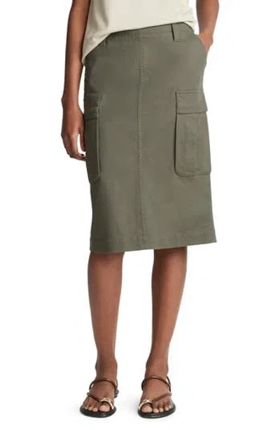 VINCE VINCE STRETCH COTTON UTILITY CARGO SKIRT
