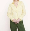 Vince Linen Blend Button-up Shirt In Multi