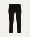 Vince Stretch-suede Split Hem Crop Pants