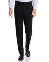 Vince Stretch Wool Slim Fit Suit Pants In Black