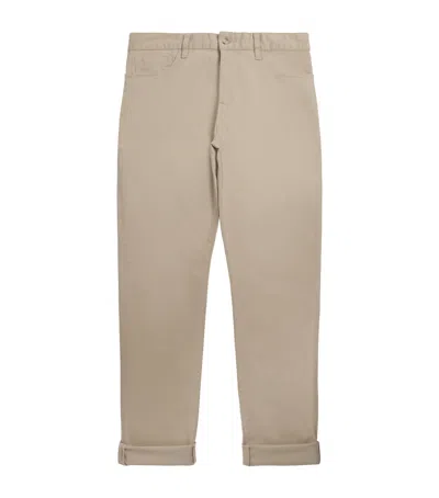 Vince Stretch-cotton Twill Dylan Trousers In Brown