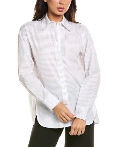 Vince Stripe Button-down In White
