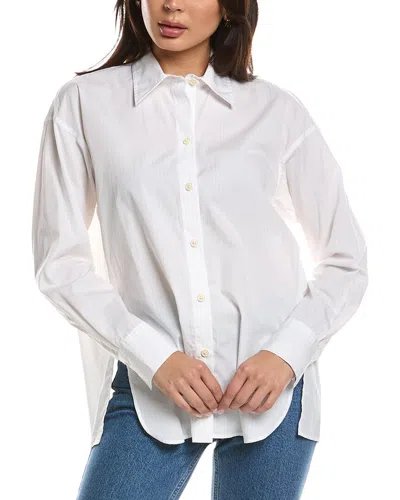 Vince Stripe Button-down In White