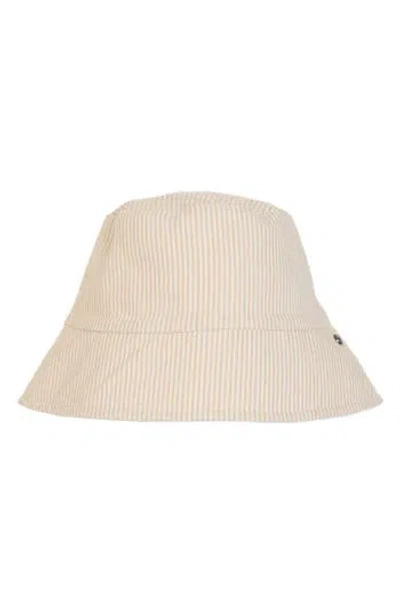 Vince Stripe Canvas Bucket Hat In Orange
