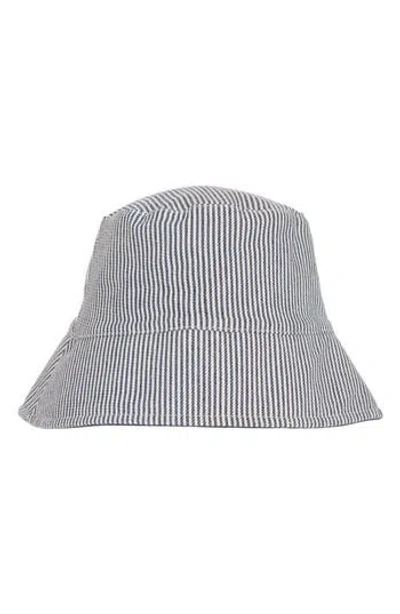 Vince Stripe Canvas Bucket Hat In Orange