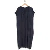 Vince Stripe Cap Sleeve Shirtdress In Coastal/sandshell