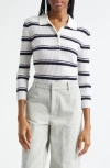 Vince Stripe Cashmere & Silk Top