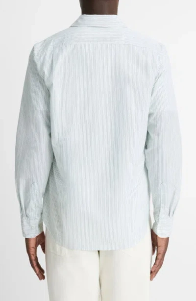 VINCE VINCE STRIPE CLASSIC FIT BUTTON-UP SHIRT