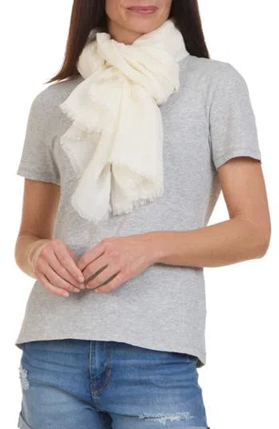 Vince Stripe Cotton Gauze Scarf In Red