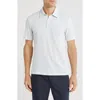 Vince Stripe Cotton Slub Polo In Neutral