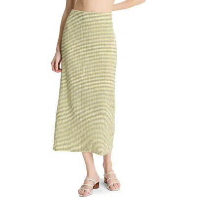 VINCE VINCE STRIPE MIDI SKIRT